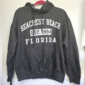 Breeze Authentic Gray Seacrest Beach Hoodie Sz L